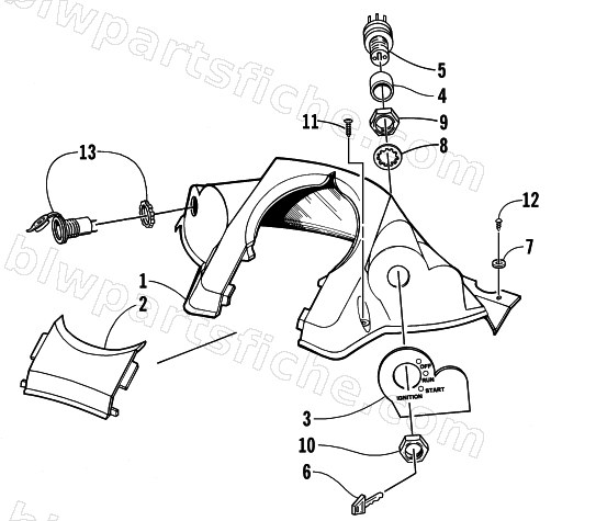 CONSOLE AND SWITCH ASSEMBLY diagram