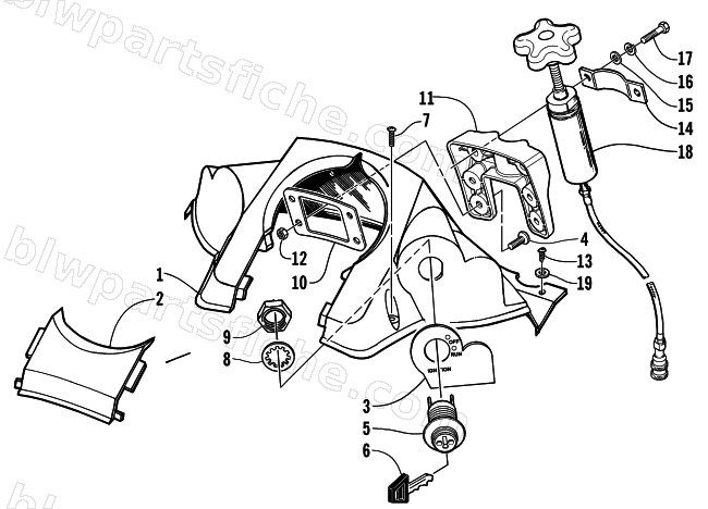 CONSOLE AND SWITCH ASSEMBLY (LE) diagram