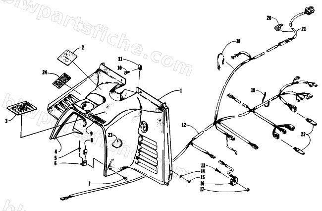CONSOLE AND WIRING ASSEMBLIES diagram