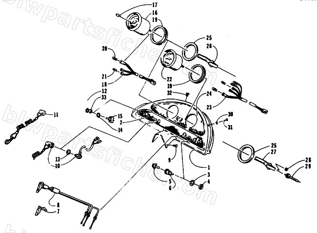 CONSOLE EXTENSION, SWITCHES, AND INSTRUMENTS diagram