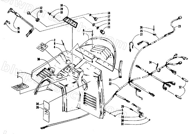 CONSOLE, SWITCHES, AND WIRING ASSEMBLIES diagram