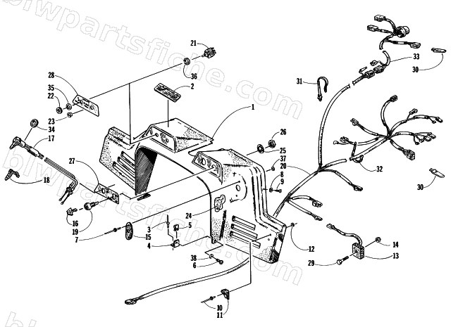 CONSOLE, SWITCHES, AND WIRING ASSEMBLIES diagram