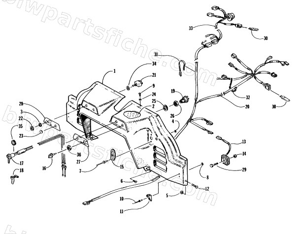 CONSOLE, SWITCHES, AND WIRING ASSEMBLIES diagram