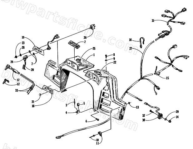CONSOLE, SWITCHES, AND WIRING ASSEMBLIES diagram