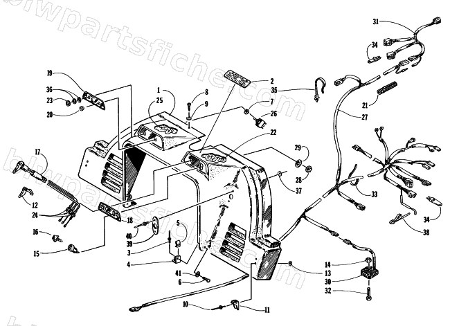 CONSOLE, SWITCHES, AND WIRING ASSEMBLIES diagram