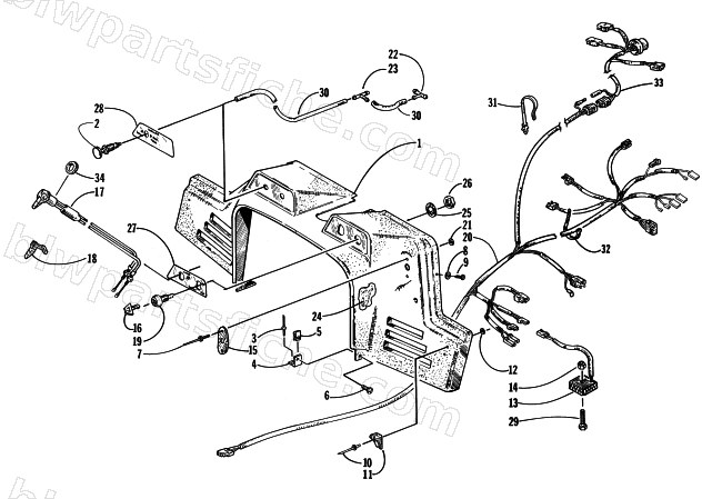 CONSOLE, SWITCHES, AND WIRING ASSEMBLIES diagram