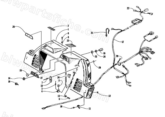 CONSOLE, SWITCHES, AND WIRING ASSEMBLIES diagram