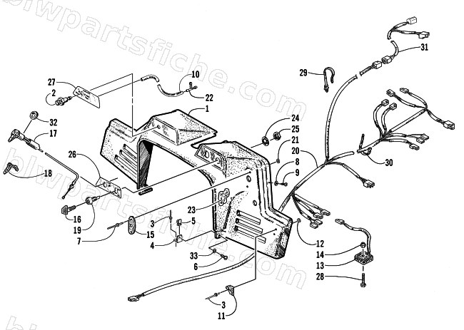 CONSOLE, SWITCHES, AND WIRING ASSEMBLIES diagram