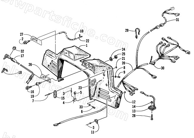 CONSOLE, SWITCHES, AND WIRING ASSEMBLIES diagram