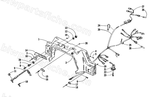 CONSOLE, SWITCHES, AND WIRING ASSEMBLIES diagram