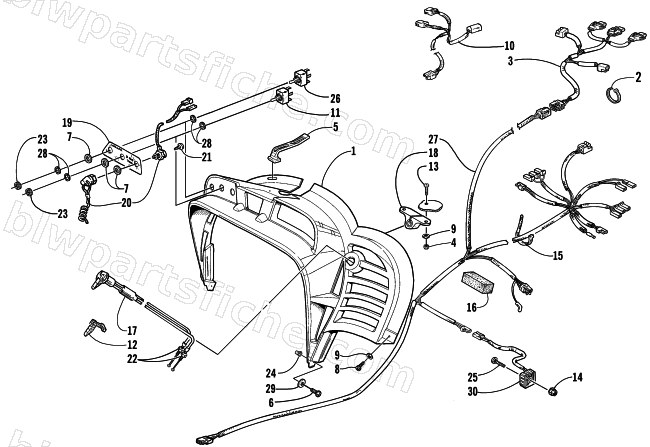 CONSOLE, SWITCHES, AND WIRING ASSEMBLIES diagram