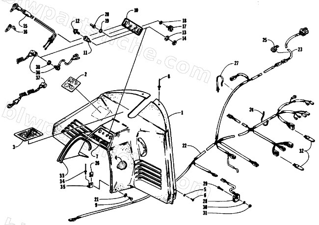 CONSOLE, SWITCHES, AND WIRING ASSEMBLIES diagram