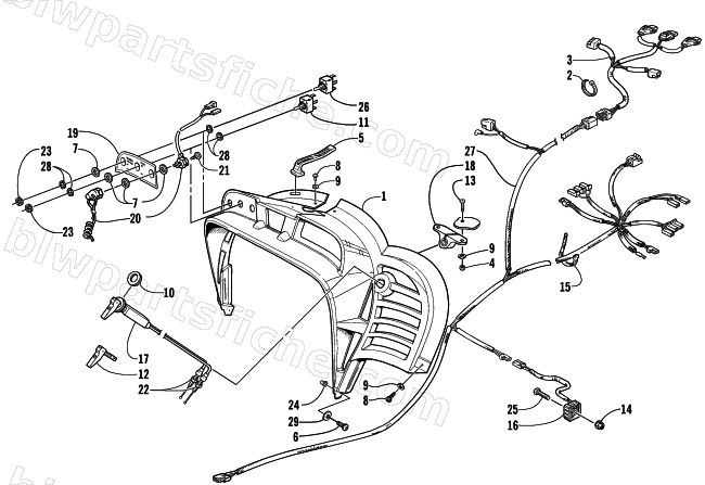 CONSOLE, SWITCHES, AND WIRING ASSEMBLIES diagram
