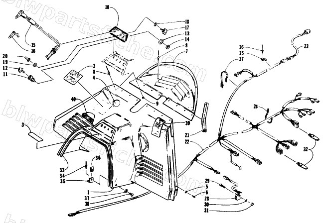 CONSOLE, SWITCHES, AND WIRING ASSEMBLIES diagram