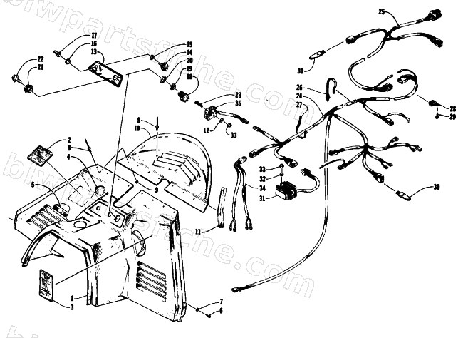 CONSOLE, SWITCHES, AND WIRING ASSEMBLIES diagram