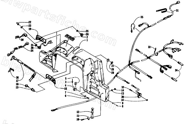 CONSOLE, SWITCHES, AND WIRING ASSEMBLIES diagram