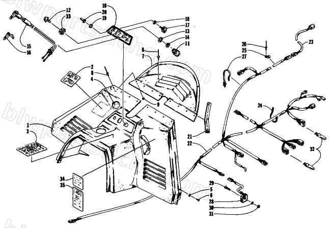CONSOLE, SWITCHES, AND WIRING ASSEMBLIES diagram