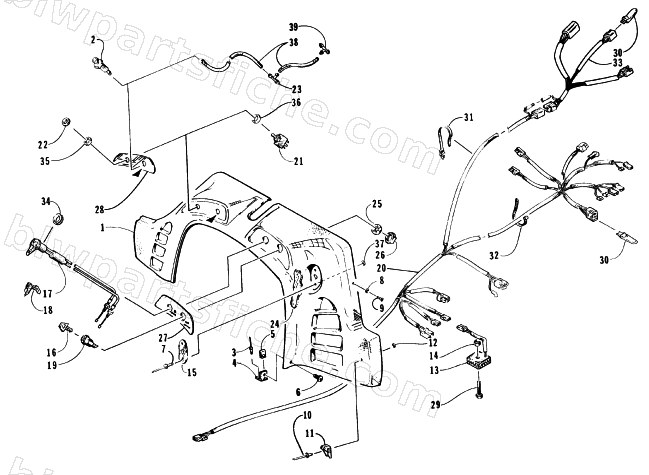 CONSOLE, SWITCHES, AND WIRING ASSEMBLIES diagram