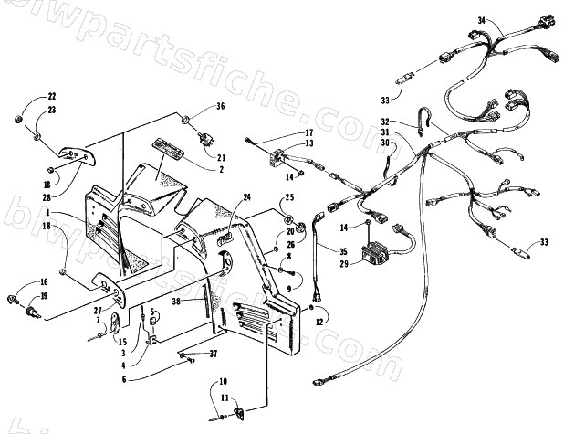 CONSOLE, SWITCHES, AND WIRING ASSEMBLIES diagram