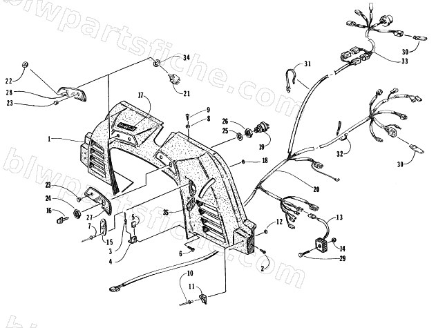 CONSOLE, SWITCHES, AND WIRING ASSEMBLIES diagram