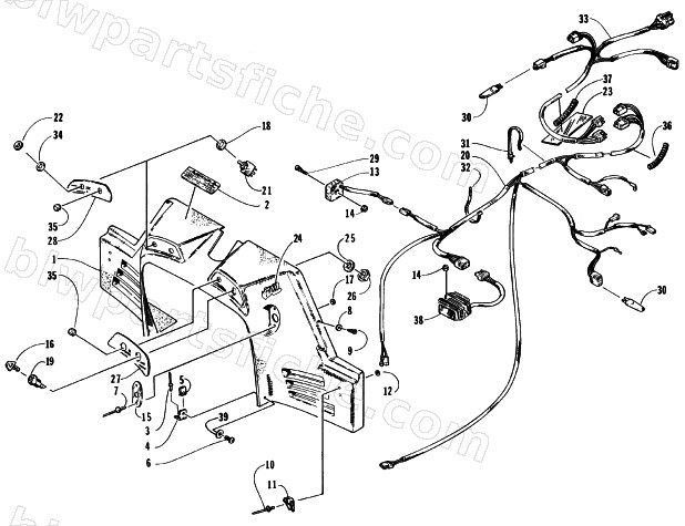 CONSOLE, SWITCHES, AND WIRING ASSEMBLIES diagram