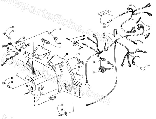 CONSOLE, SWITCHES, AND WIRING ASSEMBLIES diagram