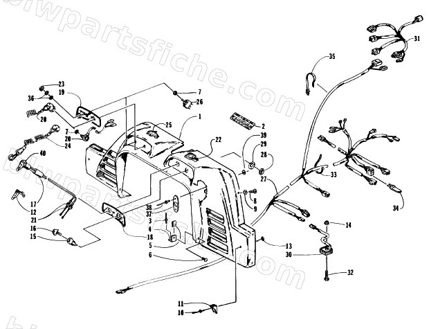 CONSOLE, SWITCHES, AND WIRING ASSEMBLIES diagram
