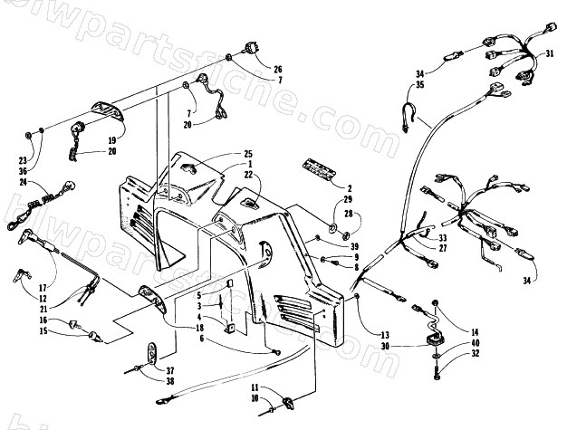 CONSOLE, SWITCHES, AND WIRING ASSEMBLIES diagram