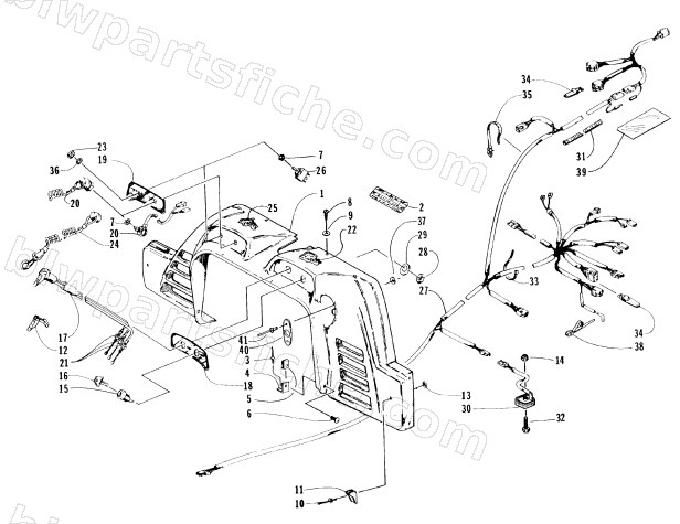 CONSOLE, SWITCHES, AND WIRING ASSEMBLIES diagram