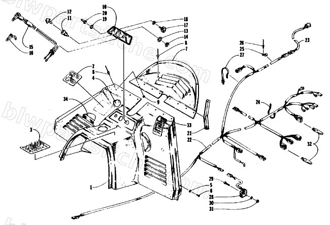 CONSOLE, SWITCHES, AND WIRING ASSEMBLIES diagram