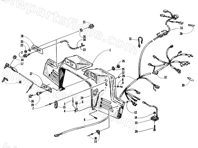 CONSOLE, SWITCHES, AND WIRING ASSEMBLIES diagram