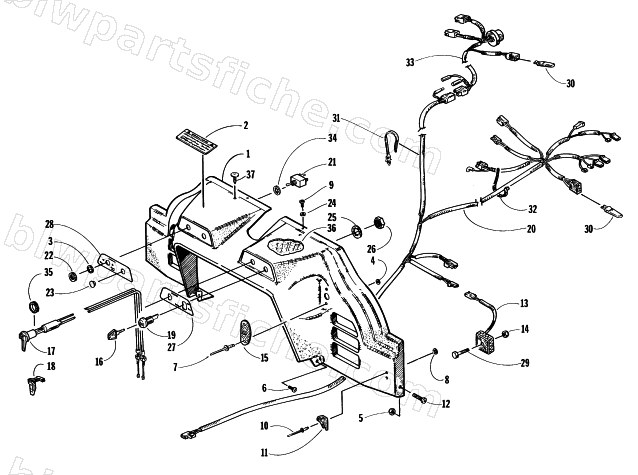 CONSOLE, SWITCHES, AND WIRING ASSEMBLIES diagram