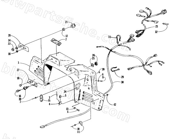 CONSOLE, SWITCHES, AND WIRING ASSEMBLIES diagram
