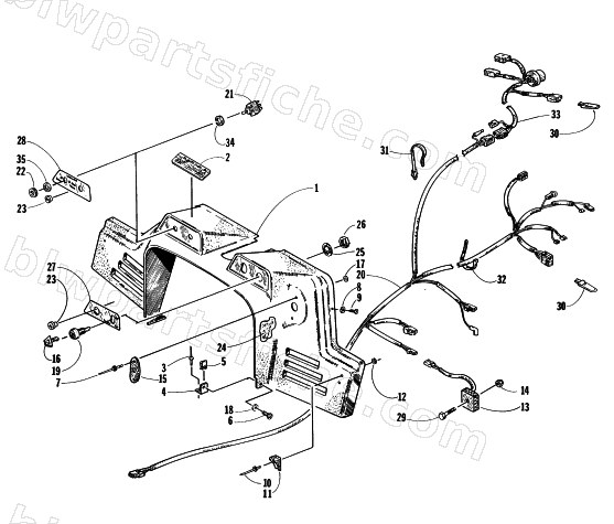 CONSOLE, SWITCHES, AND WIRING ASSEMBLIES diagram
