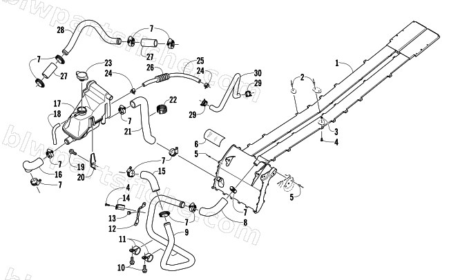 COOLING ASSEMBLY diagram
