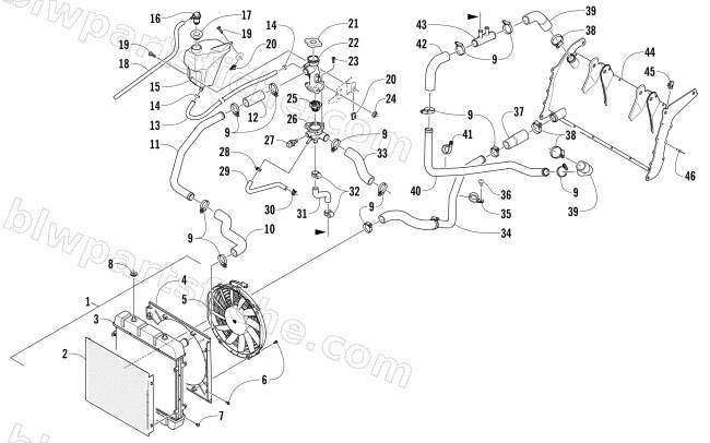 COOLING ASSEMBLY diagram