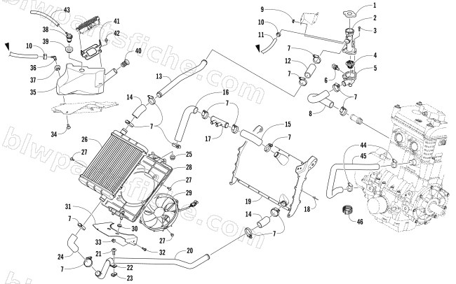 COOLING ASSEMBLY diagram