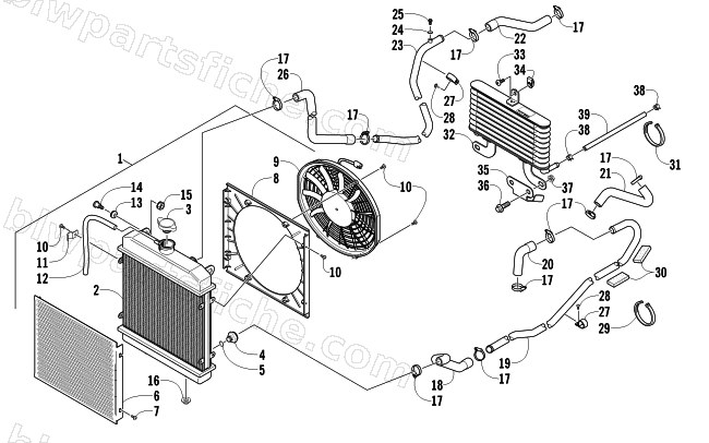 COOLING ASSEMBLY diagram
