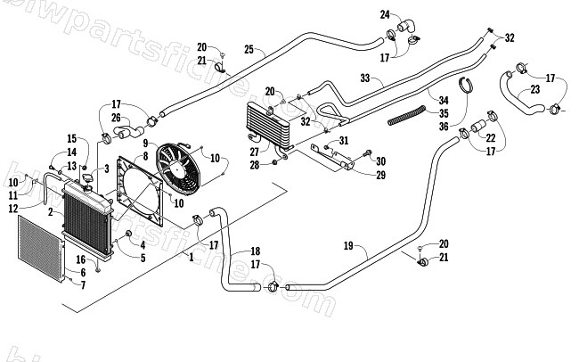 COOLING ASSEMBLY diagram
