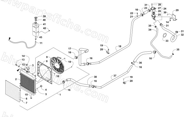COOLING ASSEMBLY diagram