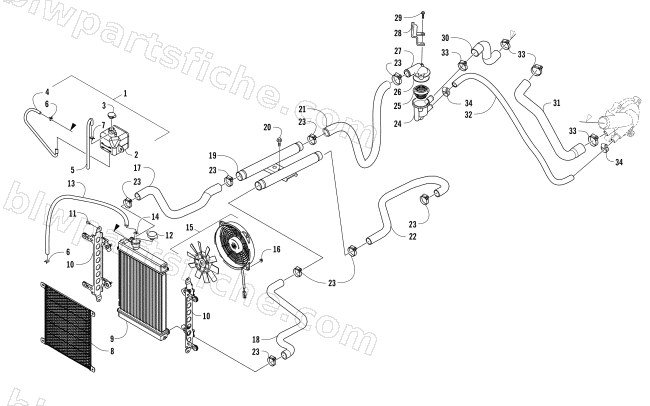 COOLING ASSEMBLY diagram