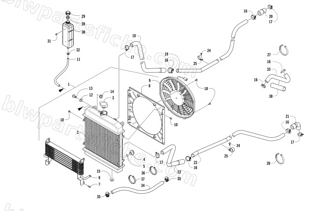 COOLING ASSEMBLY diagram