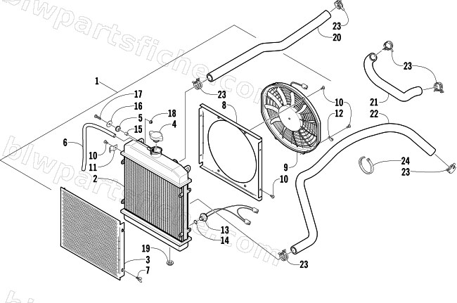 COOLING ASSEMBLY diagram