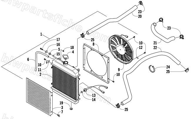 COOLING ASSEMBLY diagram