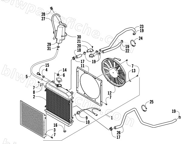 COOLING ASSEMBLY diagram