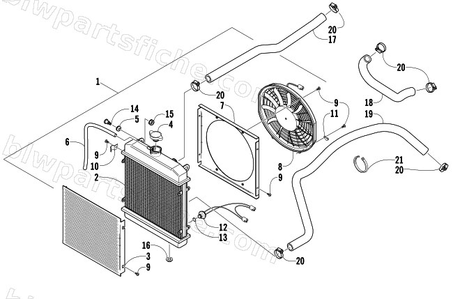 COOLING ASSEMBLY diagram