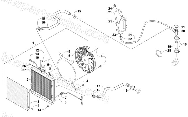 COOLING ASSEMBLY diagram