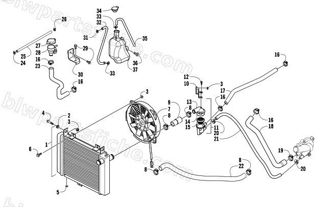 COOLING ASSEMBLY diagram