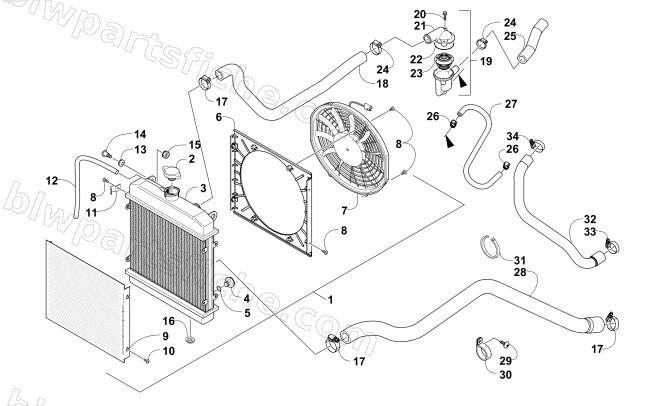 COOLING ASSEMBLY diagram