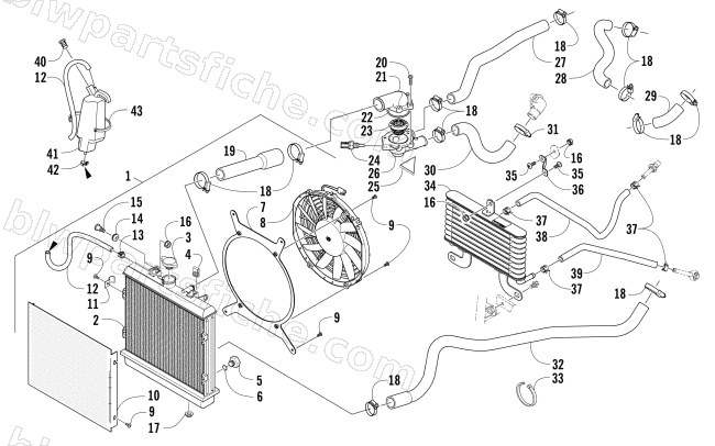 COOLING ASSEMBLY diagram